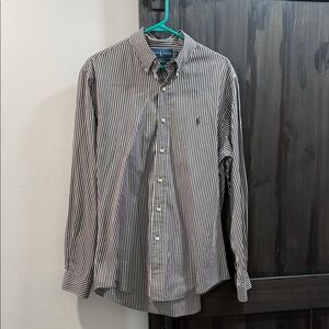 Ralph Lauren Black and White Striped Shirt